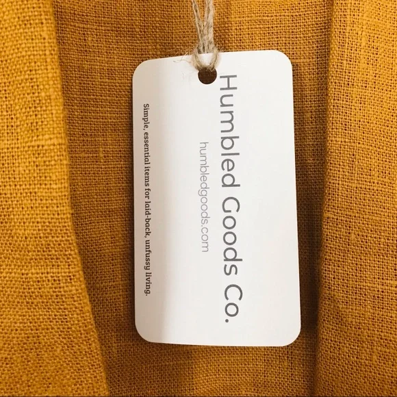 Gold Linen Kimono, Golden Yellow - Picture 8 of 8